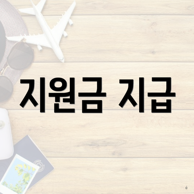 지원금 지급