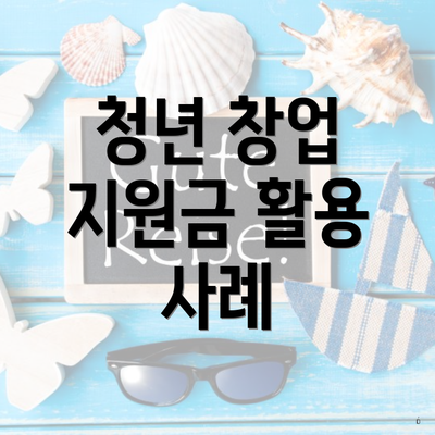 청년 창업 지원금 활용 사례