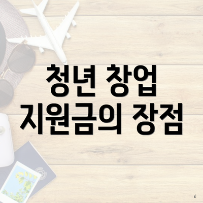 청년 창업 지원금의 장점