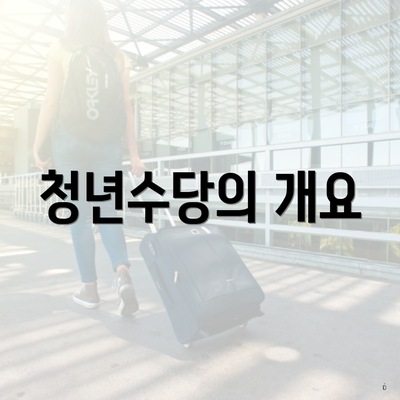 청년수당의 개요