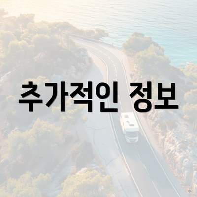 추가적인 정보