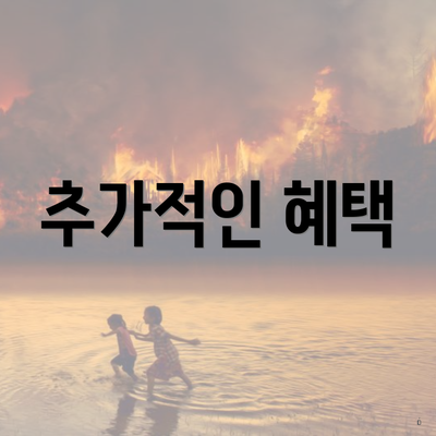 추가적인 혜택