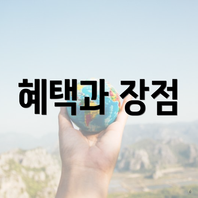 혜택과 장점