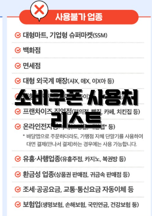 소비쿠폰 사용처 리스트