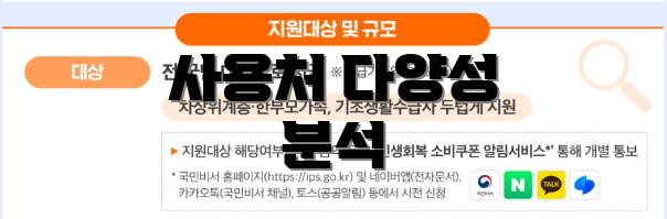 사용처 다양성 분석