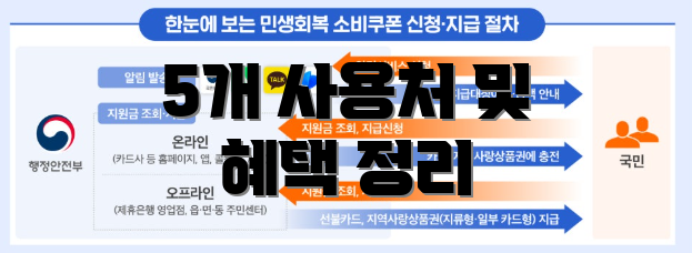 5개 사용처 및 혜택 정리