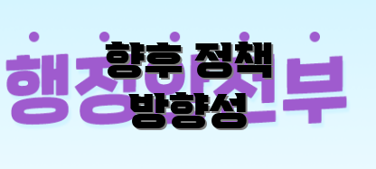 향후 정책 방향성