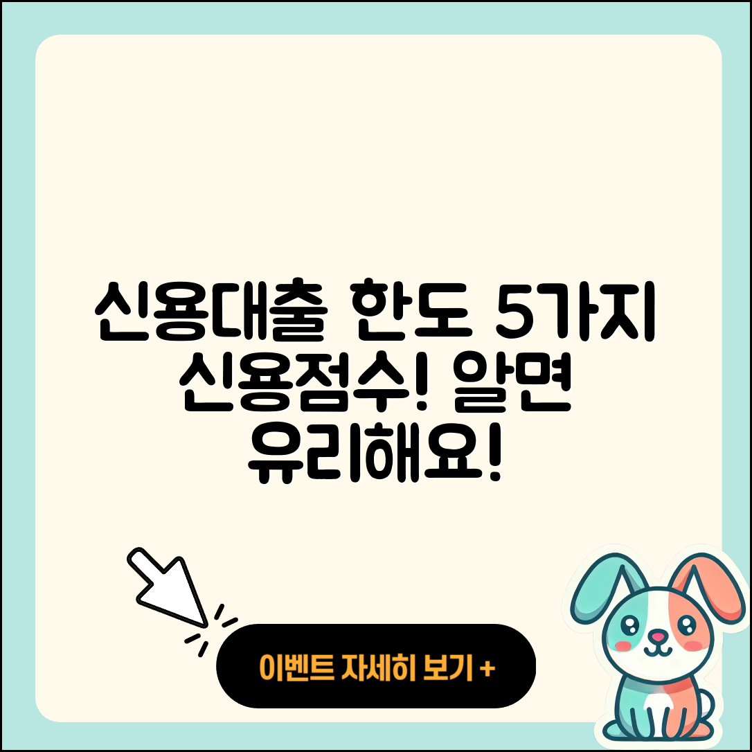 신용대출 한도조회로 알면 좋은 5가지 신용점수